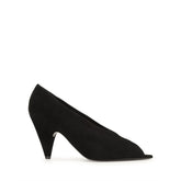 Beak Peep Toe Pump - Black | Sergio Rossi