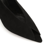 Beak Peep Toe Pump - Black | Sergio Rossi