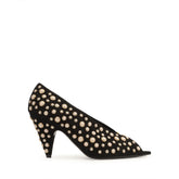 Beak Peep Toe Pump - Black | Sergio Rossi