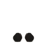 Beak Peep Toe Ballerina - Black | Sergio Rossi