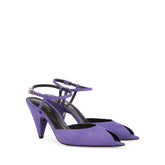 Beak Peep Toe Sandal - Violet | Sergio Rossi