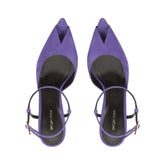 Beak Peep Toe Sandal - Violet | Sergio Rossi
