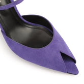 Beak Peep Toe Sandal - Violet | Sergio Rossi
