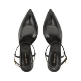 Beak Peep Toe Sandal - Black | Sergio Rossi