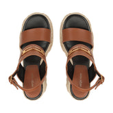 Bitt Wedge - Caramel - Caramel | Sergio Rossi 