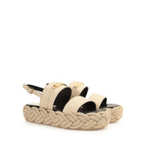 Bitt Flatform - Parchment | Sergio Rossi