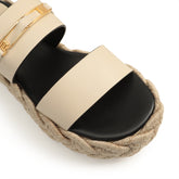 Bitt Flatform - Parchment | Sergio Rossi