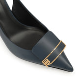 sr Evolv Slingback - Navy Blue | Sergio Rossi