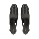 sr1 Sculpt Slingback - Black | Sergio Rossi