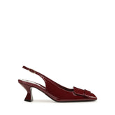 sr1 Sculpt Slingback - Maroon | Sergio Rossi