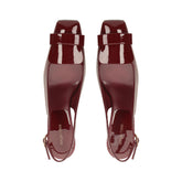 sr1 Sculpt Slingback - Maroon | Sergio Rossi