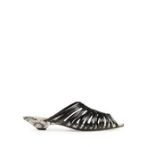 Wovenia Mule - Black | Sergio Rossi
