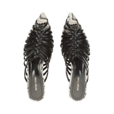 Wovenia Mule - Black | Sergio Rossi