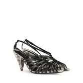 Wovenia Sandal - Black | Sergio Rossi