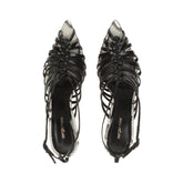 Wovenia Sandal - Black | Sergio Rossi