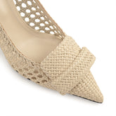 sr1 Braid Pump - Parchment | Sergio Rossi