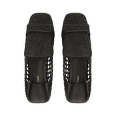 sr1 Braid Slipper - Black | Sergio Rossi