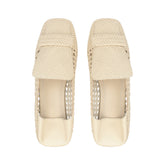 sr1 Braid Slipper - Parchment | Sergio Rossi