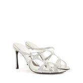 Serpentine Sandal - Silver | Sergio Rossi