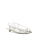 Serpentine Sandal - Silver | Sergio Rossi