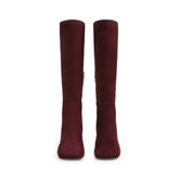 Convex Boot - Wine | Sergio Rossi