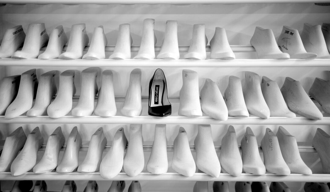 black and white store shoes