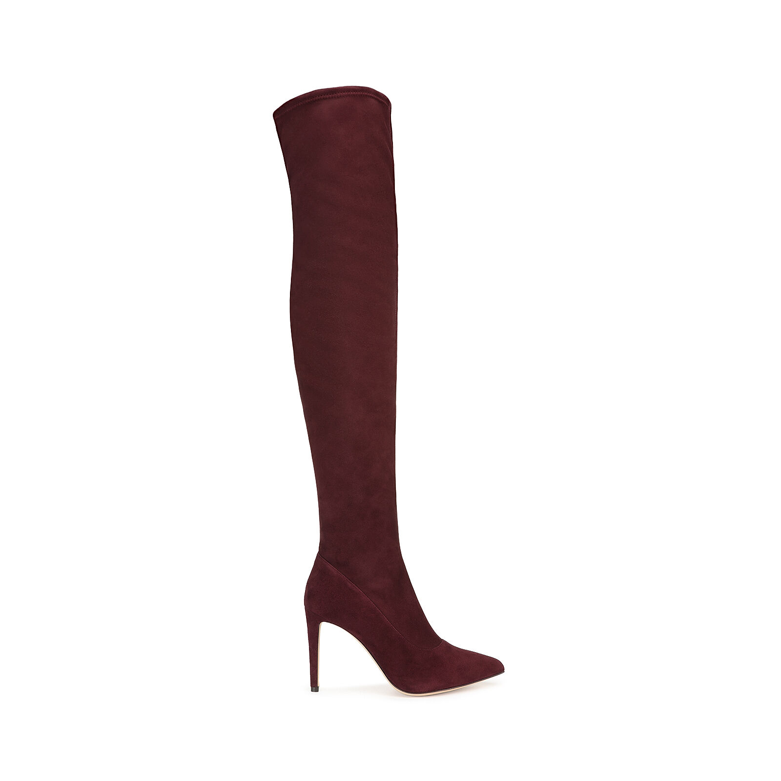 直営店☆SergioRossi☆ Matrix ストレッチ ニーハイブーツ/ 90mm ブーツ レッド ハイヒール: 90mm, Matrix Stretch | Sergio Rossi