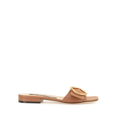 Sandales Marron Petit talon: 15mm, sr Sea Scale - Flat sandals Macadamia 2