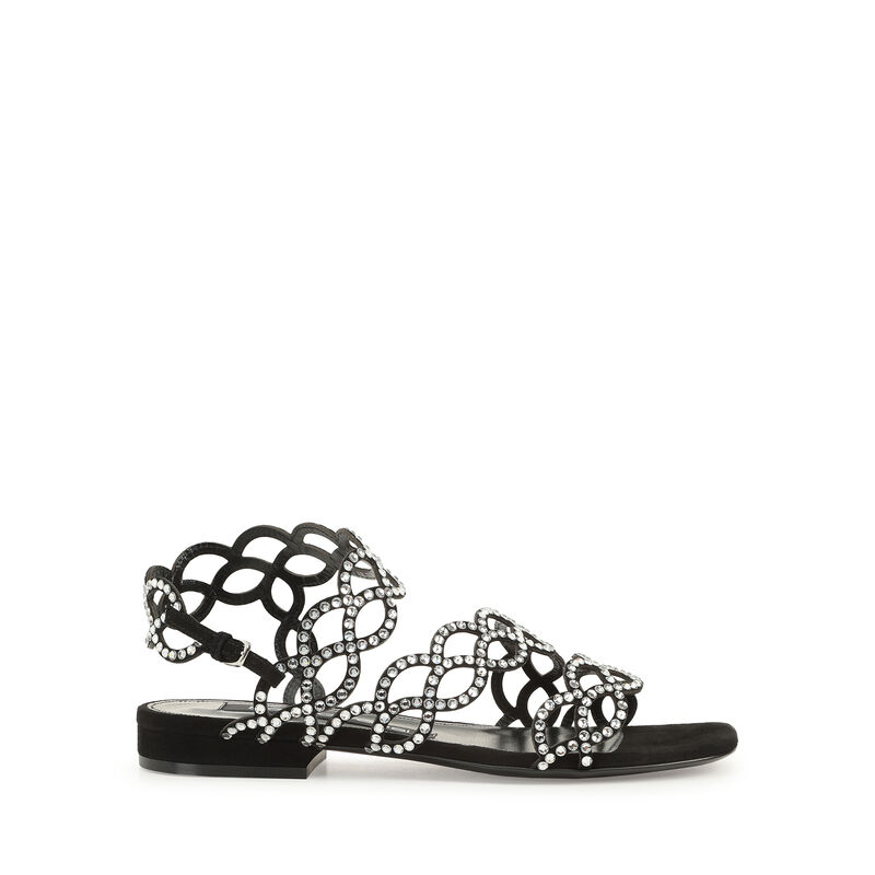 sr Mermaid - Flat sandals Black