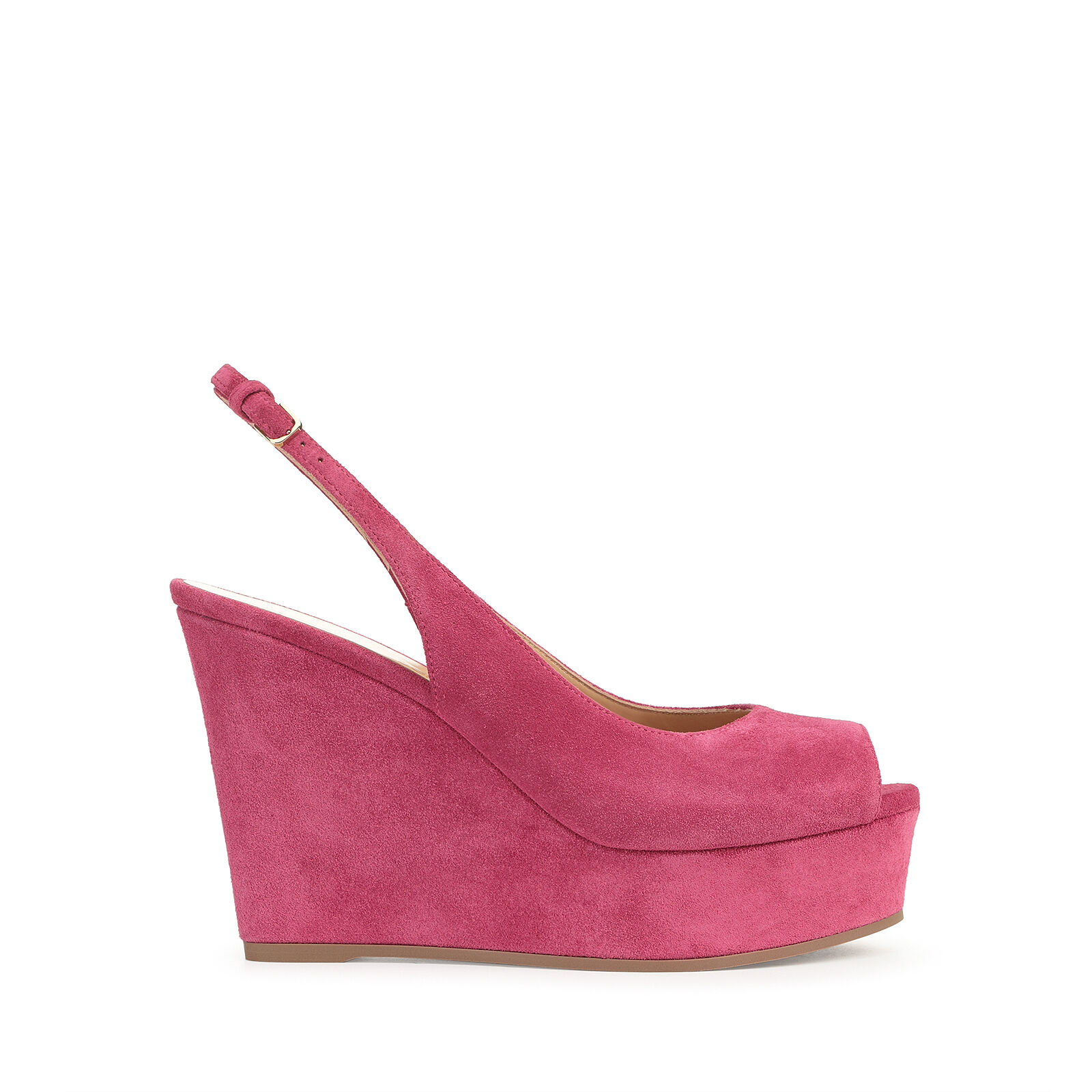 Pink closed toe wedges sale