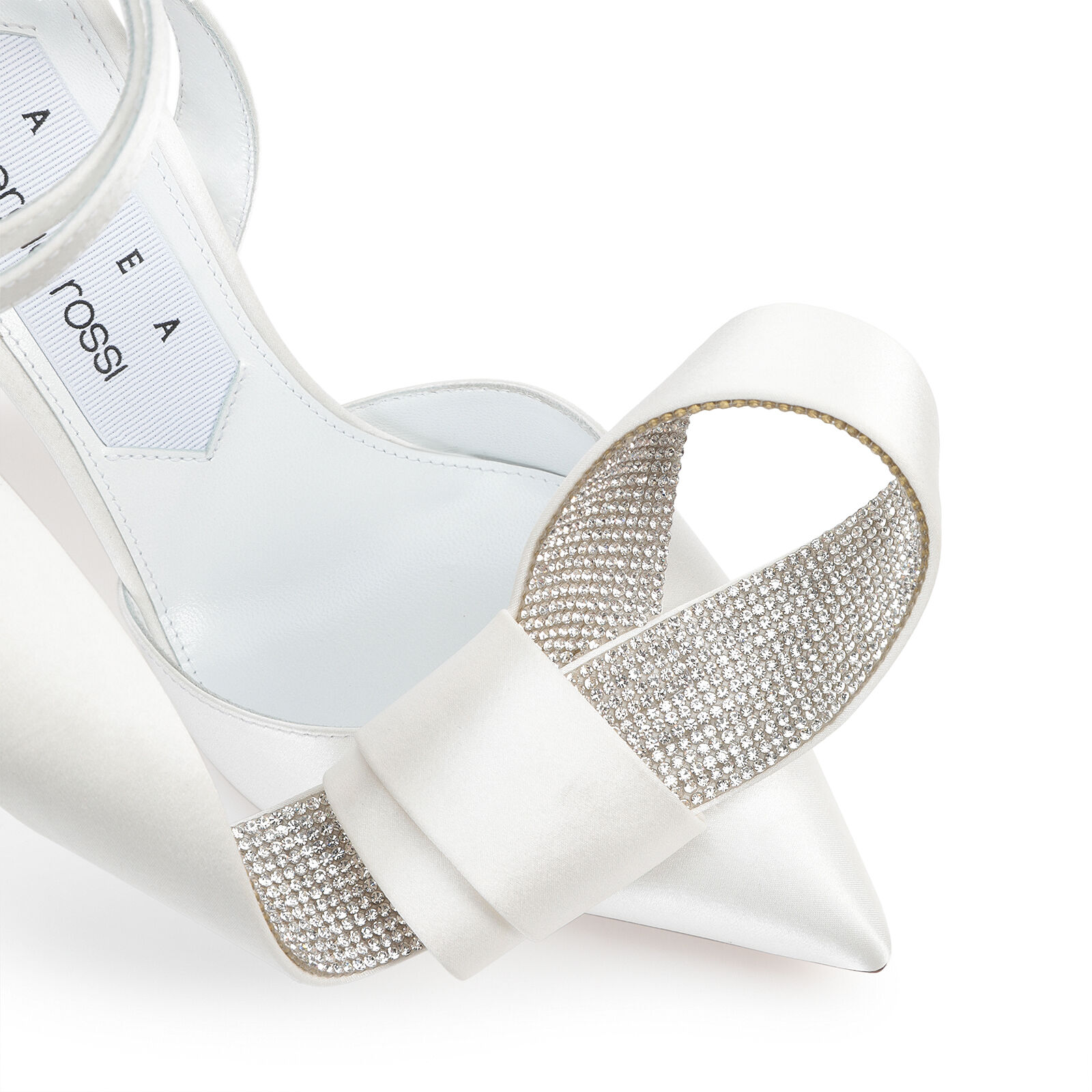 Slingbacks White High heel: 90mm, Area Marquise - Slingbacks