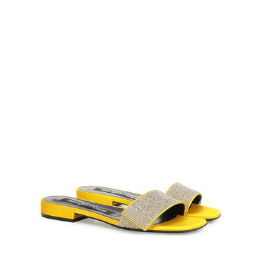 Sandals Yellow Low heel: 15mm, sr Paris - Sandals Mimosa 2