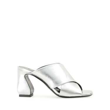 Sandales Gris Talon haut: 80mm, SI ROSSI - Sandals Argento 2