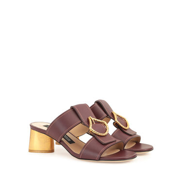 Sandales Rouge Talon moyen: 50mm, sr Sea Scale - Sandals Wine 2