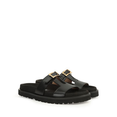 Sandales Noir Talon plat, sr Nora - Flat sandals Black 2