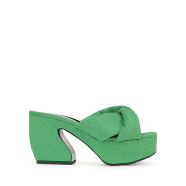 Sandals Green Low heel: 45mm, SI ROSSI - Sandals Kentia 2