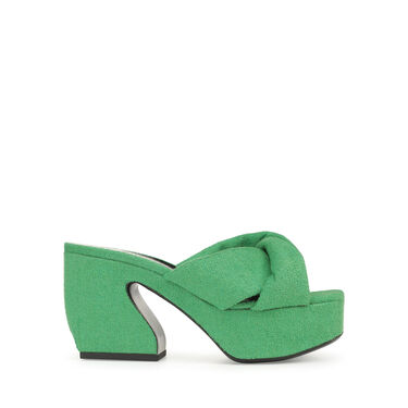 Sandales Vert Petit talon: 45mm, SI ROSSI - Sandals Kentia 2