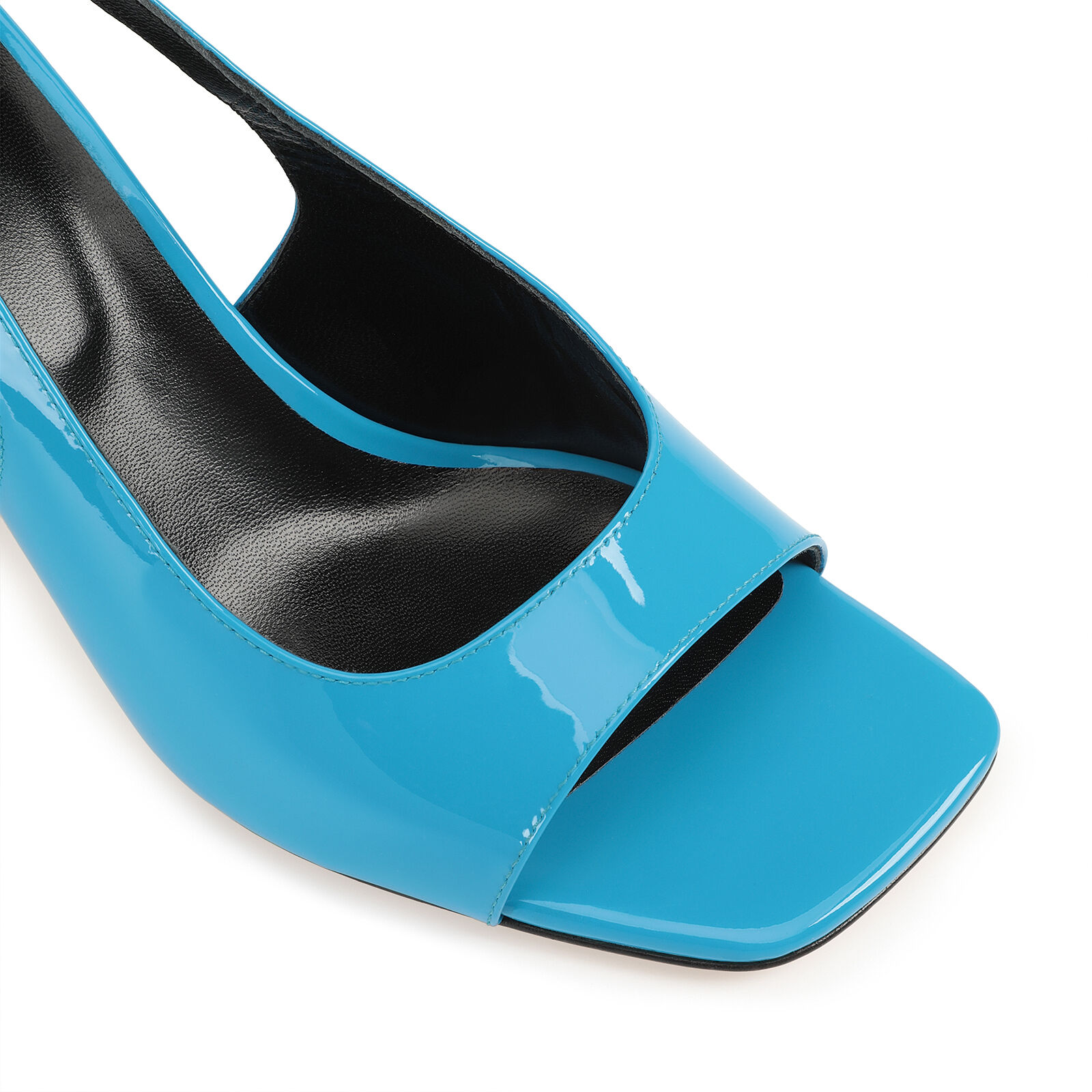 スリングバック ブルー ヒールの高さ: 80mm, SI ROSSI - Slingbacks Maiolica | Sergio Rossi