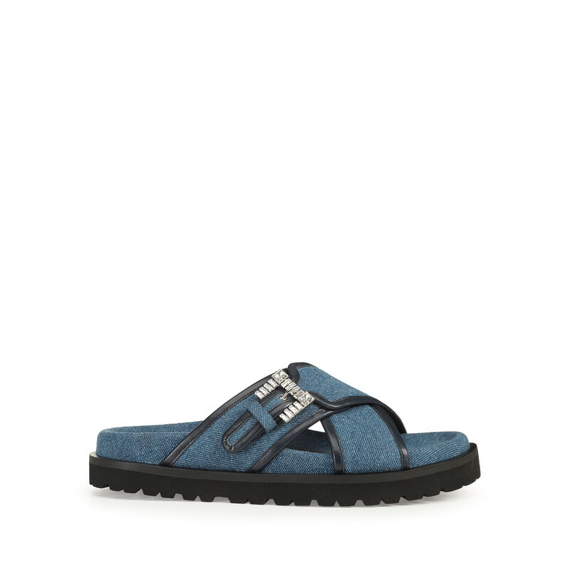 sr Twenty Buckle - Flat sandals Indigo