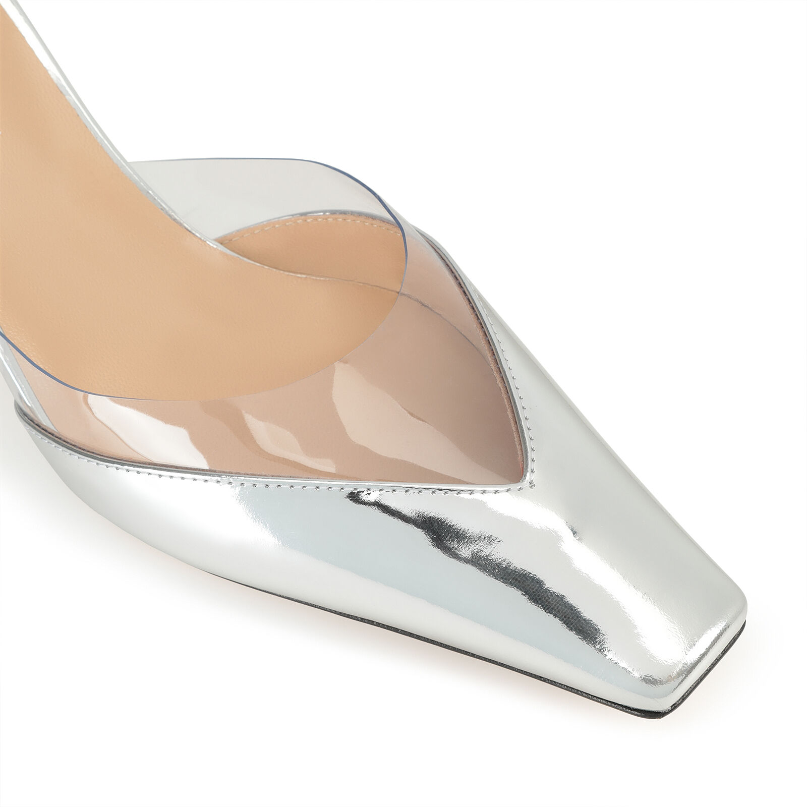 Slingbacks Silver Heel height 60mm Grazie Sergio Sergio Rossi