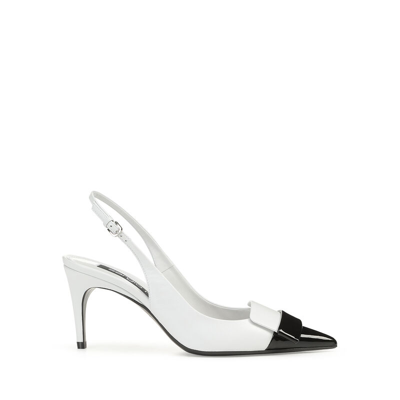 sr1 - Slingbacks Black/White