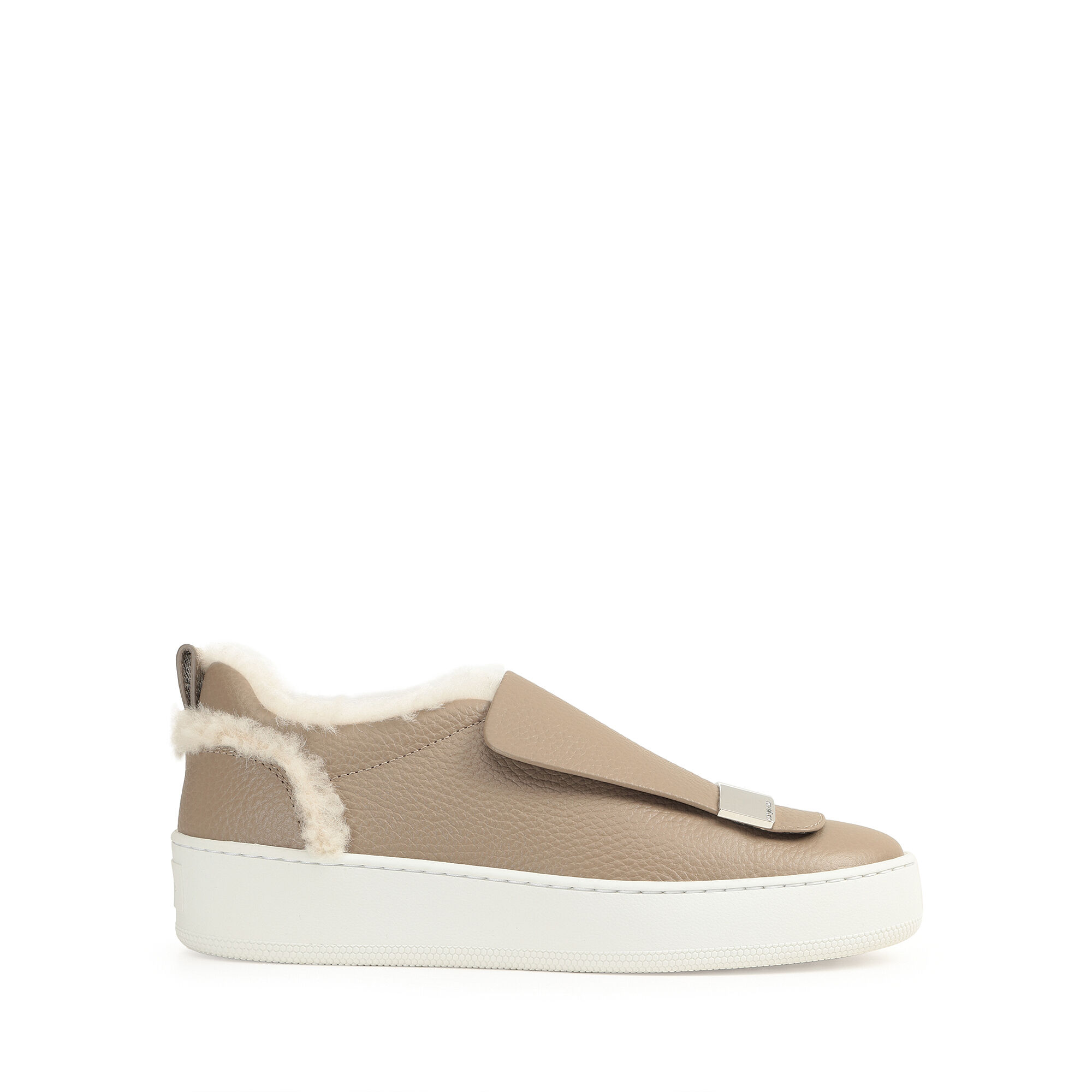 Sneakers Grey Flat: 5mm, sr1 Addict - Sneakers Taupe | Sergio Rossi