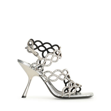 Sandales Gris Talon haut: 100mm, sr Mermaid - Sandals Grey 2