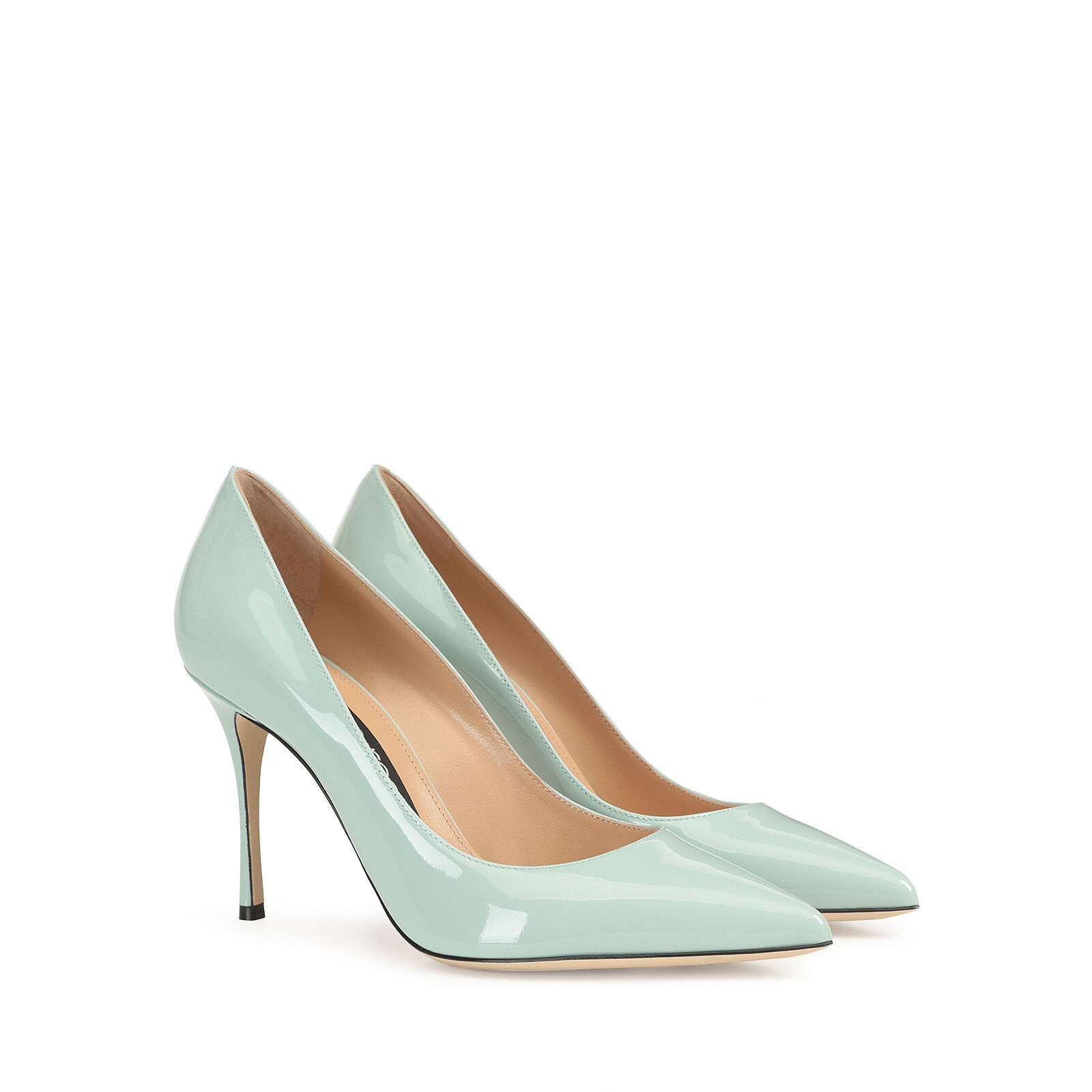 Mint top high heels