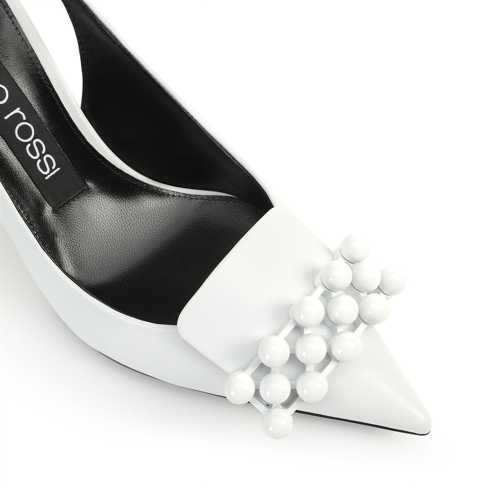 Slingbacks White Mid heel 75mm sr1 Slingbacks White Sergio Rossi