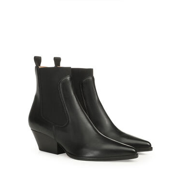 Bottines Noir Petit talon: 45mm, Carla  - Booties Black 2