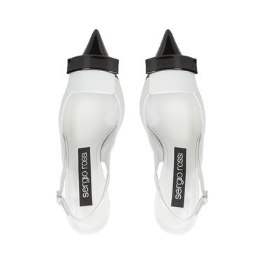 sr1 - Slingbacks Black/White, 3