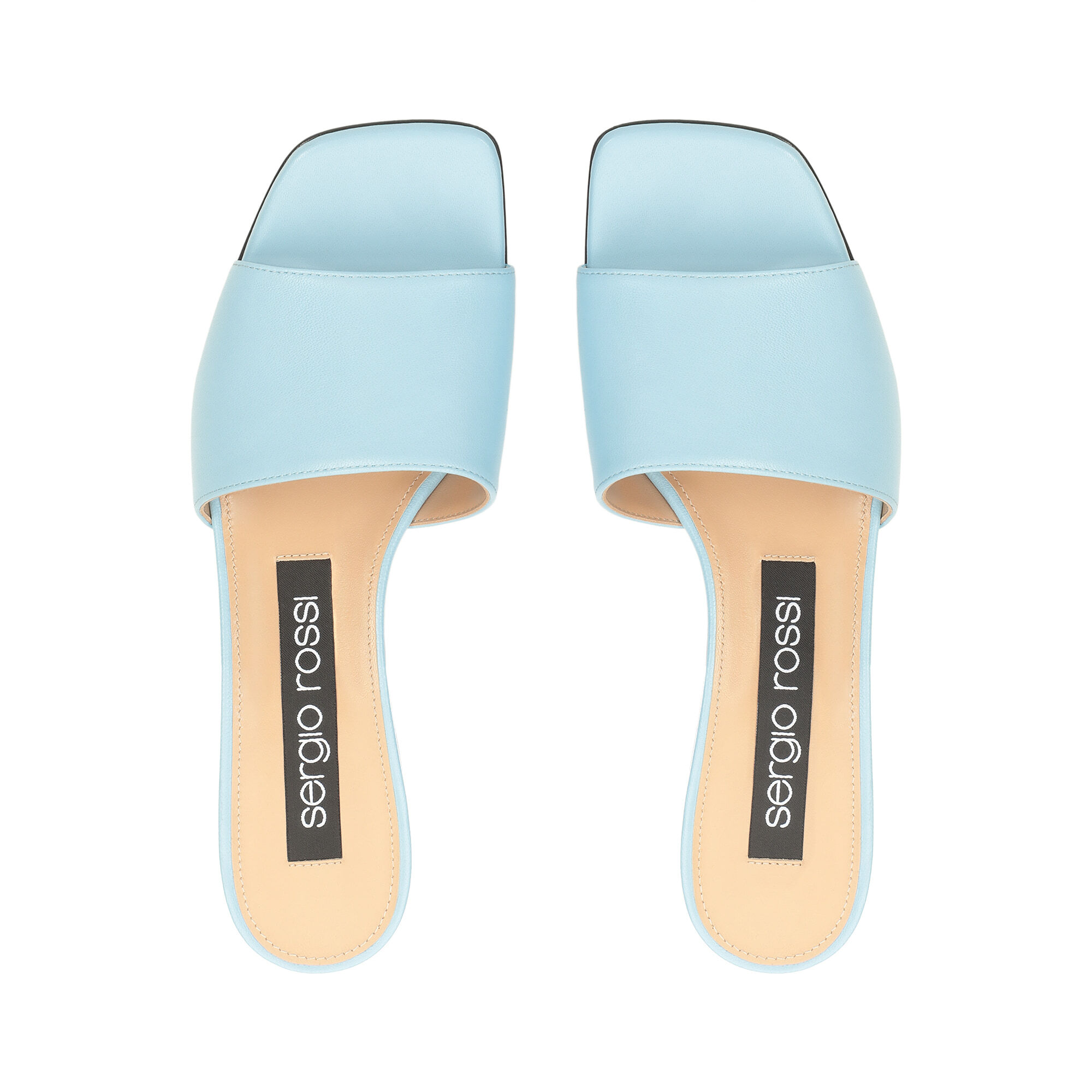 セルジオロッシ☆SR SI ROSSI サンダル ブルーパラダイス Sandals Blue Low heel: 45mm, sr SI ROSSI - Sandals Blue