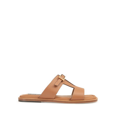 Sandals Brown Low heel: 15mm, sr Nora - Sandals Macadamia 2