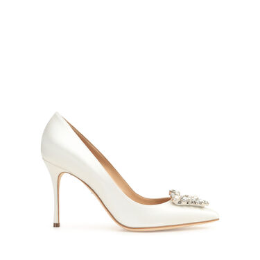Pumps White High heel: 90mm, Godiva Precious Bridal - Pumps White 2